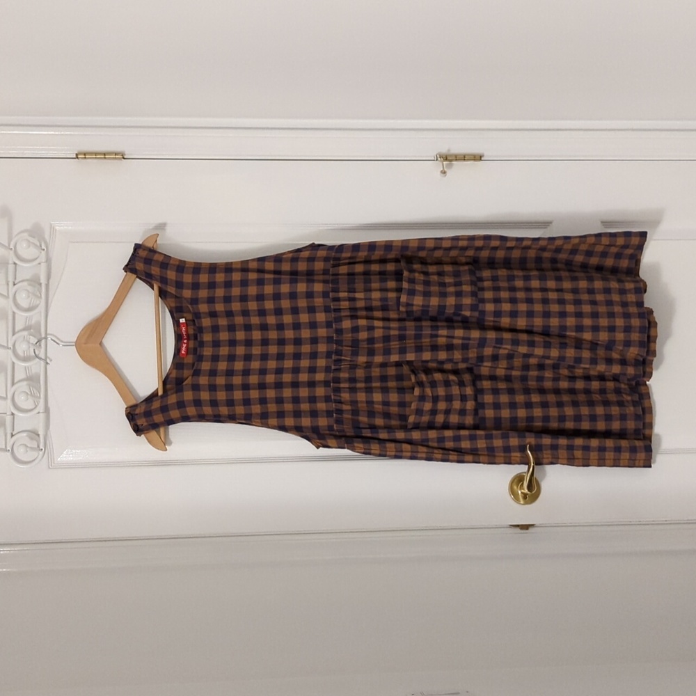 Pyne & Smith Checkered Pinafore, Size L